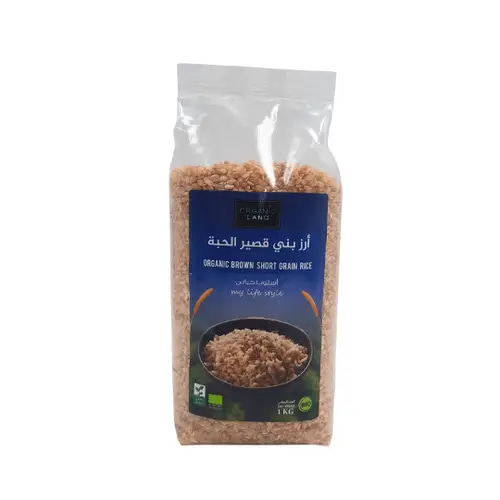Organic Land Short Grain Brown Rice Organic 1kg