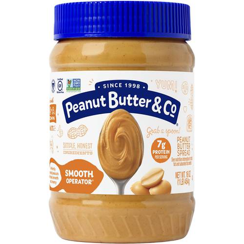 زبدة فول سوداني 454جم بينت بتر آند كو Peanut Butter & Co - ناعمة