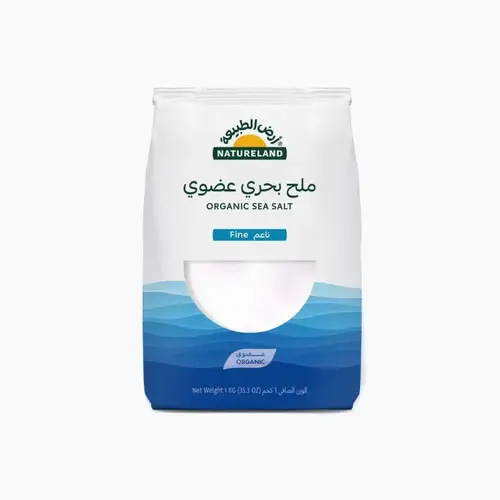 Organic Fine Sea Salt 1kg Natureland