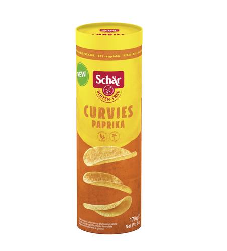 DSC Schar Gluten Free Potato Snack Curvies Original 170g  - Papriika