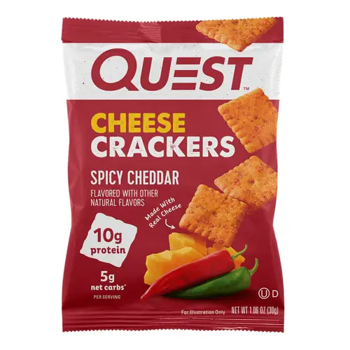 Quest Protein Crackers 30g – Spicy Cheese Flavor (Single Piece)