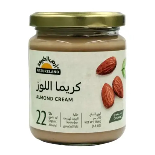 Organic Almond Cream 250g Natureland