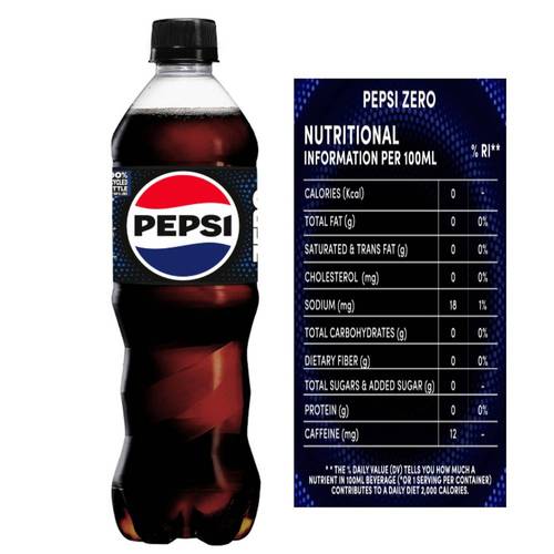 Pepsi Zero More Soda 500ml
