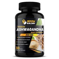 Body Builder Ashwagandha Premium 500mg 30 Capsules – Herbal Supplement for Stress & Sleep