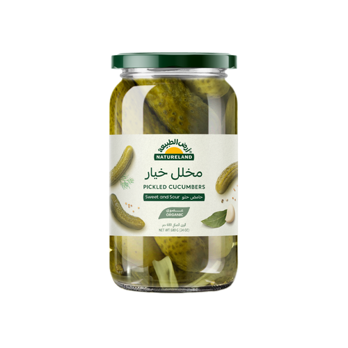 Natureland Pickled Cucumbers - Sweet and Sour 680g