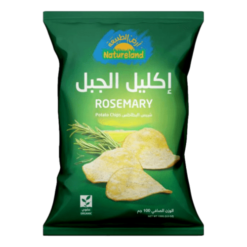 شيبس بطاطس إكليل الجبل عضوي 100 جم أرض الطبيعة