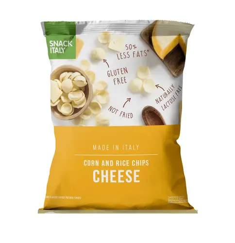 Snack Italy Rice & Corn Chips Cheese Flavor 70g