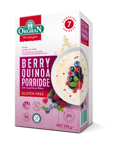 Orgran Berry Quinoa Porridge 210g
