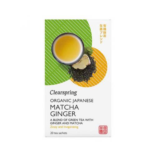Clearspring Organic Matcha Ginger Tea -20 Teabags