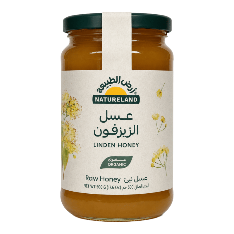 عسل الزيزفون 500جم عضوى أرض الطبيعة