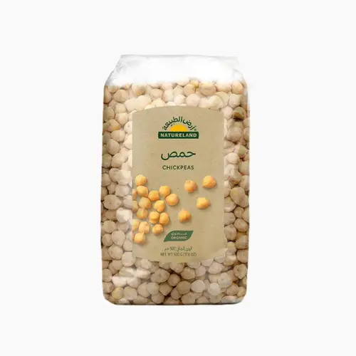 حمص حب عضوي 500 جم أرض الطبيعة