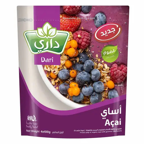 (مجمد) اساي مغلفات 4×100جم داري (يشحن فقط مع خيار مندوب توصيل)