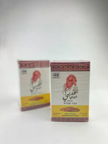 شاي أسود فاخر ورق مع الورد ( تلقيمه ) 200 جم عذبي