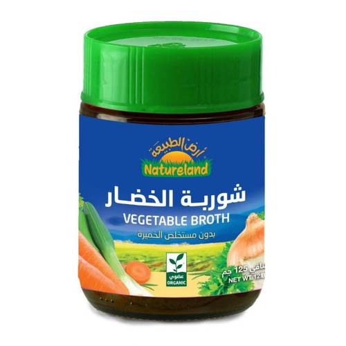 خلاصة شوربة الخضار بدون خميرة أرض الطبيعة 125 جم أرض الطبيعة