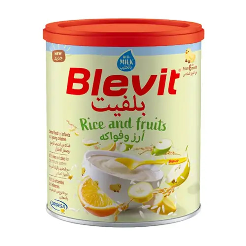 Ordesa Blevit Rice & Fruits Cereal with Milk – 350g