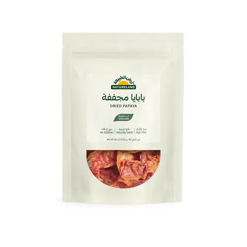 Organic Dried Papaya No Added Sugar Gluten Free 100g Natureland