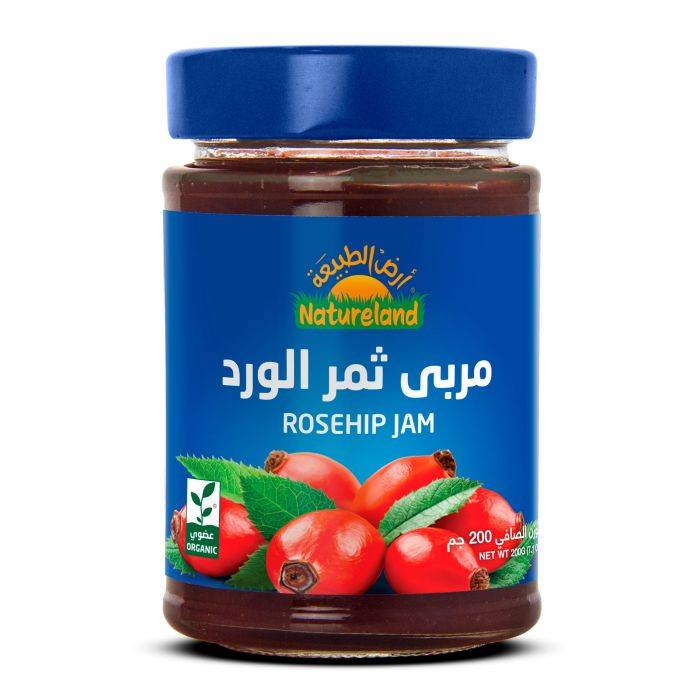 مربى ثمر الورد 200جم عضوي أرض الطبيعة