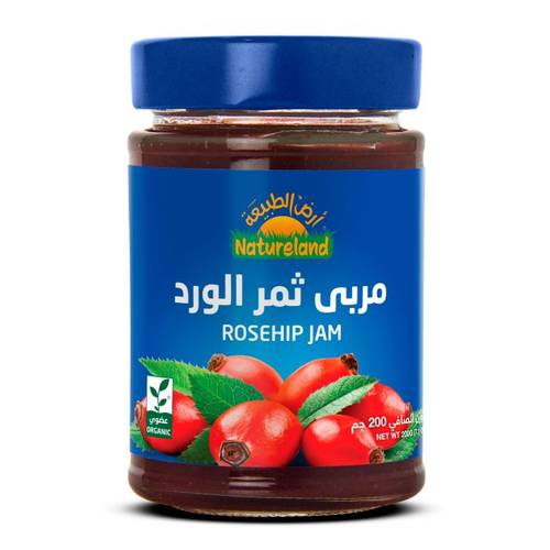 مربى ثمر الورد 200جم عضوي أرض الطبيعة