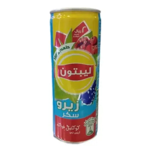 ايس تي كوكتيل فواكه زيرو سكر 240 ملل ليبتون