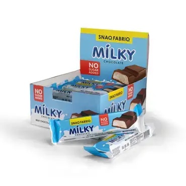 (Box of 40) SNAQ FABRIQ chocolate bar with milk and cream 34g