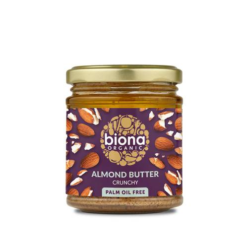 Biona Organic Almond Butter 170g - Crunchy