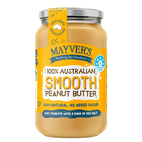 Mayver’s Smooth Peanut Butter No Added Sugar 375g