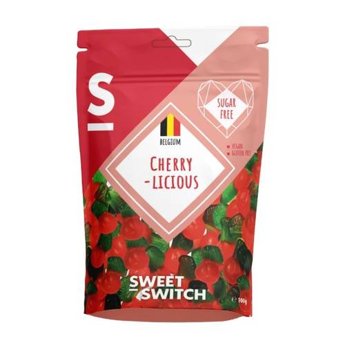 Sweet Switch No Added Sugar Jelly Candy 100g – Cherry