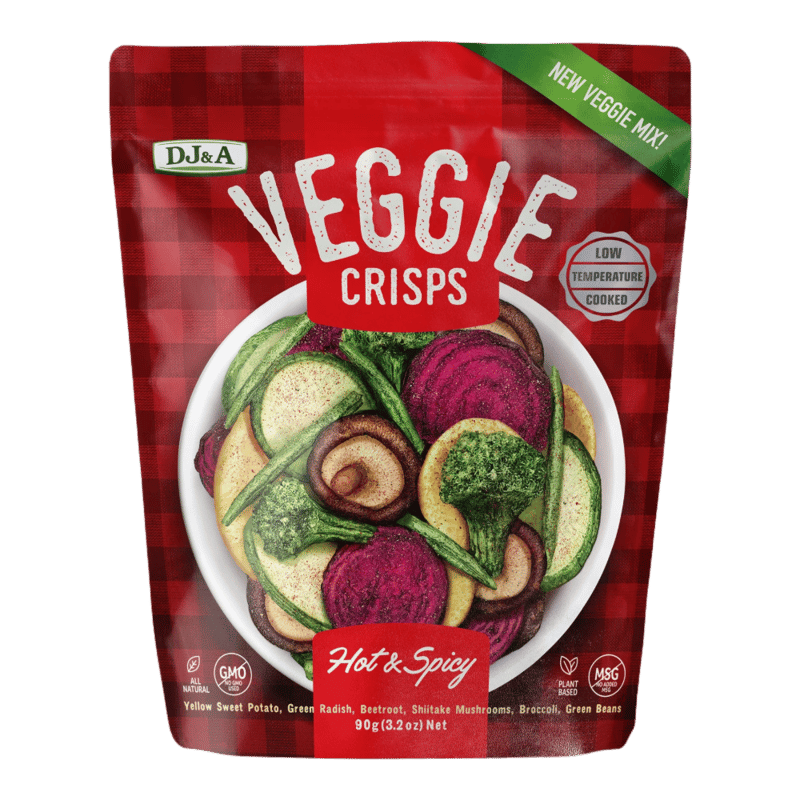 DJ&A Veggie Crisps Hot & Spicy 90g