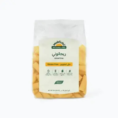 معكرونة ريجاتوني عضوي خالي من الجلوتين 250 جم أرض الطبيعة