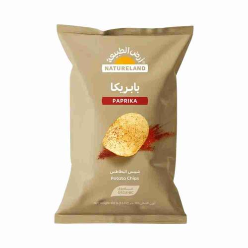 Natureland Potato Chips - Paprika 100g
