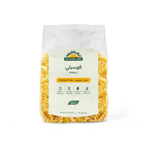 Organic Gluten Free Fusilli Pasta 250g Natureland