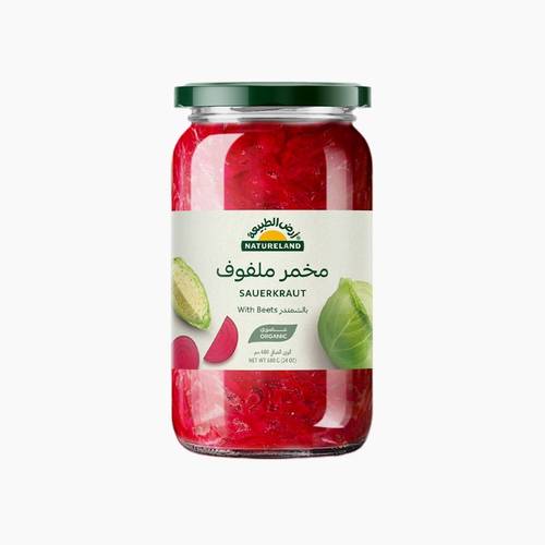 Natureland Sauerkraut with Beets 680g