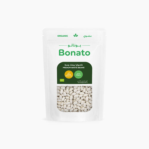 Organic Medium White Beans 340g Bonato
