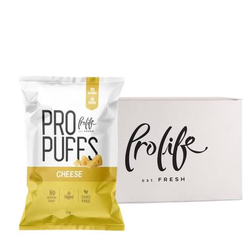 (Box of 20) Prolife Pro Puffs High Protein 50g - Cheese