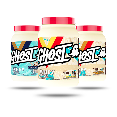 GHOST WHEY Protein Powder - 2lb, 25g of Protein - Whey Protein Blend - ­Post Workout Fitness & Nutrition Shakes, Smoothies, Baking & Cooking - Soy & Gluten-Free