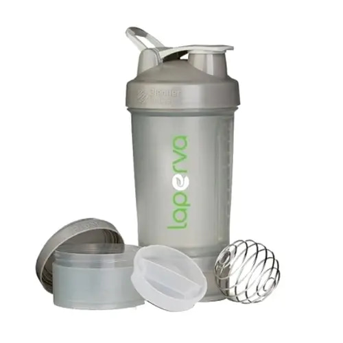 Laperva Blender Bottle Prostak Shaker Gray