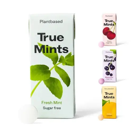 True Mints Plant Based Peach Sugar Free 13 g