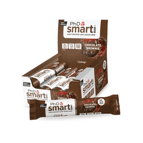 (Box) PHD Smart Bar Chocolate Brownie 12x64g