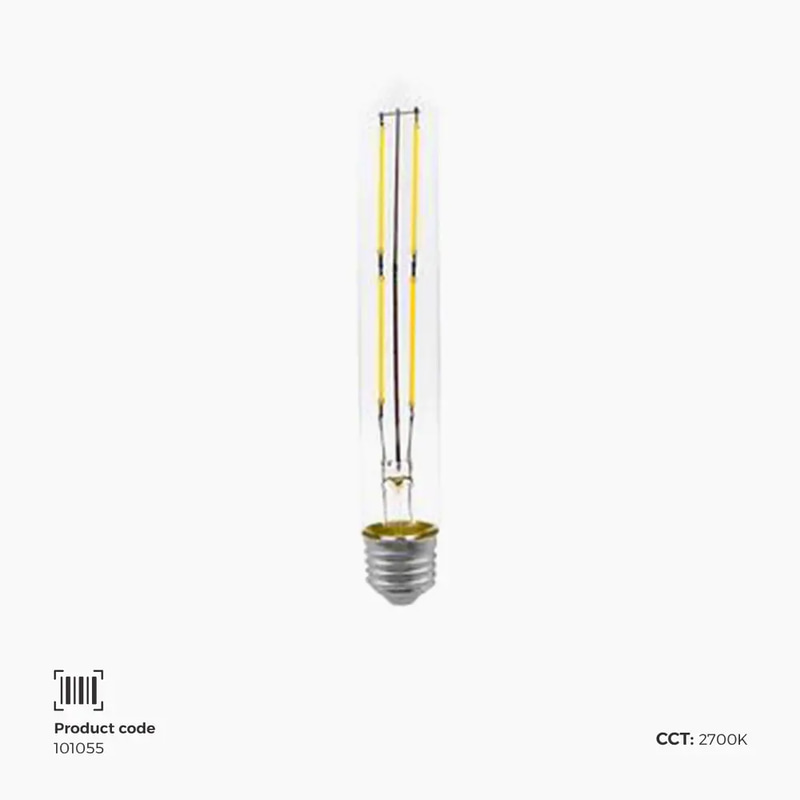 مصباح اضاءة فلمنت E27 | واط 6 | T30 | 2700K | CRI90 | 185MM 