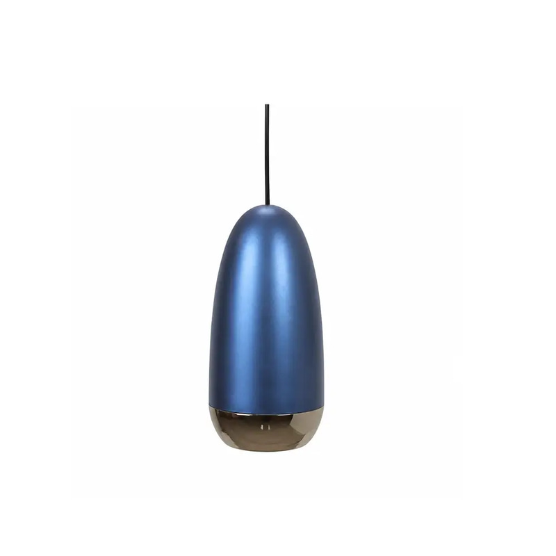 Modern navy blue and gold pendant light