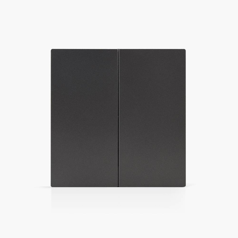 مفتاح ثنائي رمادي غامق مطفي  مزدوج التحكم (دركسون)