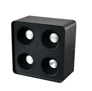 Square black surface-mounted ceiling frame