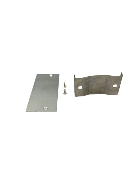 اداة تثبيت (كلبس)  تثبيت مجرى المنيوم ظاهر اسود ارتفاع 3.5 سم عرض 7 سم