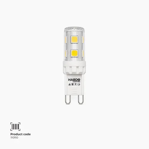 مصباح اضاءة ليد (LED)  بتأثير 360 | G9 | واط 2.5 | 3000K