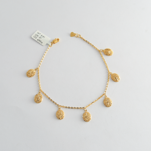 21-Karat Scattered Anklet