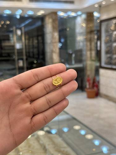 خاتم السبيكه البيضاوي عيار ٢١