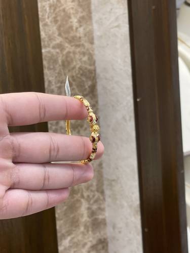 سوار هندي اطفال عنابي عيار ٢١