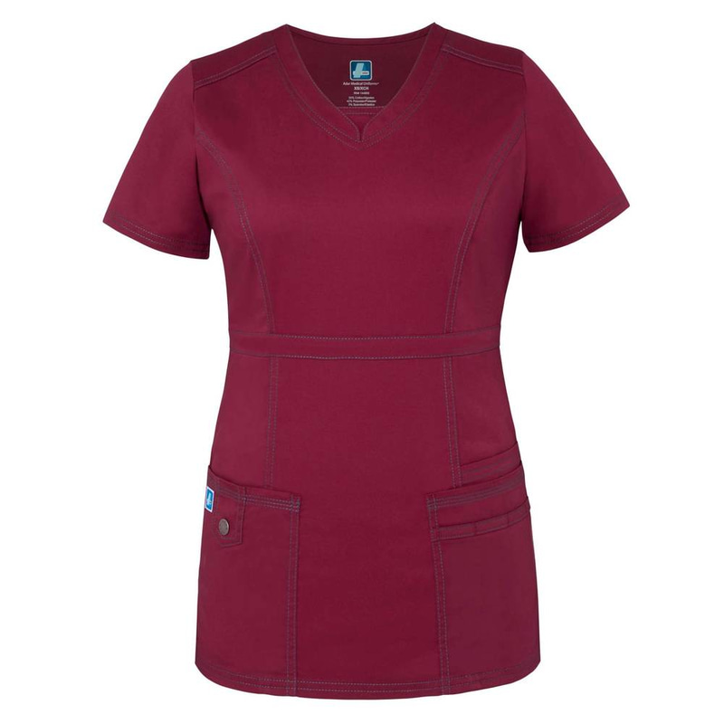 Adar Pop-Stretch Women's Princess V-neck Top