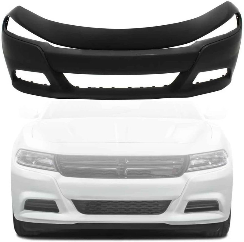 Front Bumper Cover Fascia Compatible with 2015-2023 Do-dge Charger SE RT SXT Replacement for CH1000A24 68267765AB Primed Front Bumper Cover