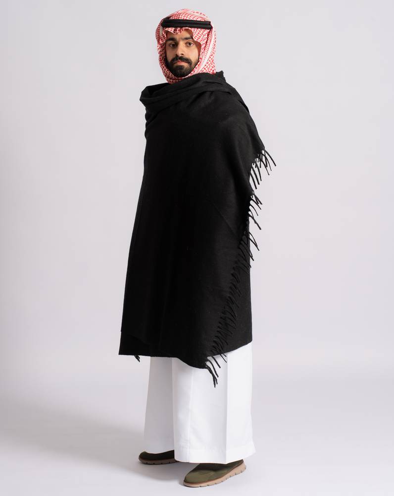 شال بتو - أسود غامق